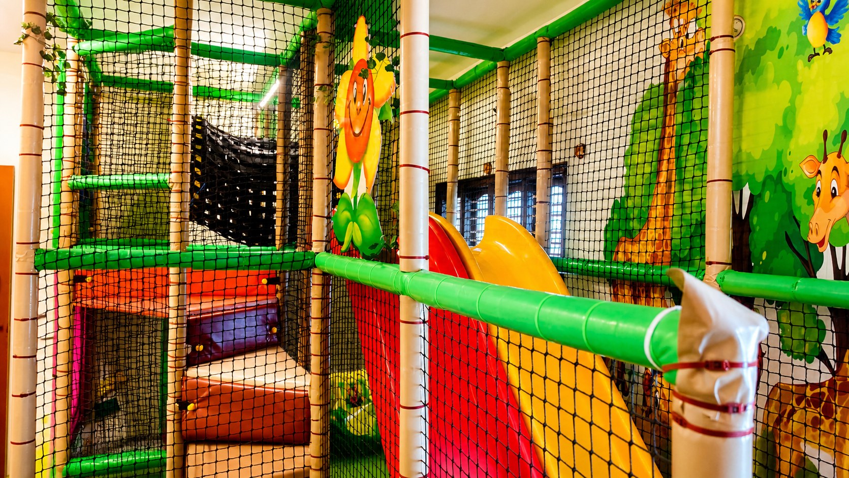 Sensory climbing wall at Navashiksha HSR Layout